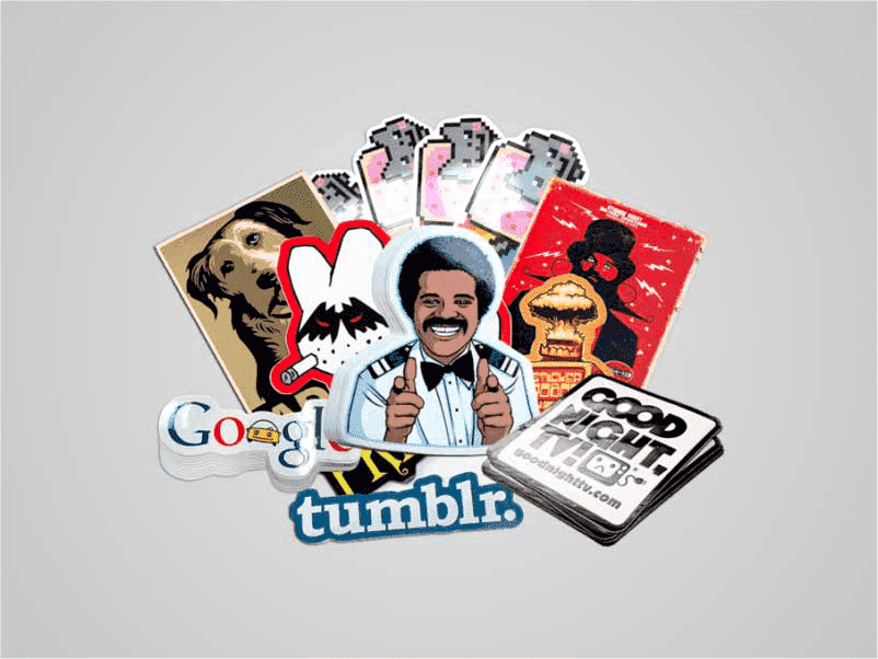 Economy Custom Sticker Glossy Laminated 80gsm - alnajemadvertising.com